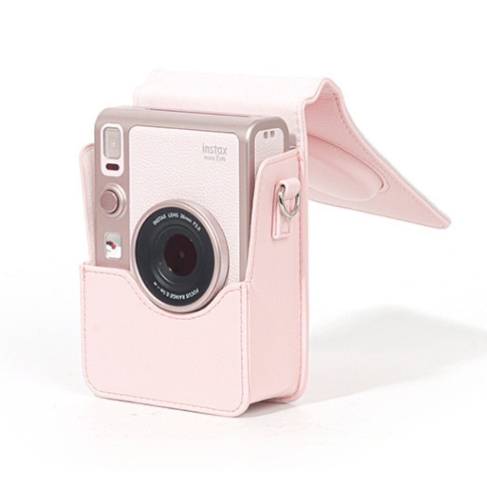✨富士🎞️ instax mini EVO 專屬櫻花粉相機包 復古PU皮 側背保護套 2026春季新款📸-細節圖8