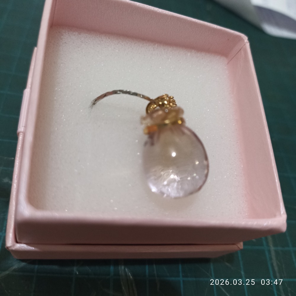 項鍊 琉璃墜 含錬 淡紫色全新-細節圖3