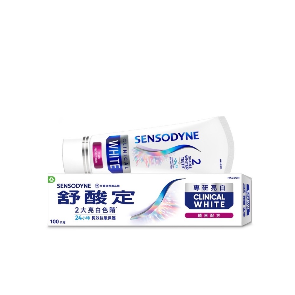 SENSODYNE 舒酸定 專研亮白抗敏牙膏, 100g,-細節圖2