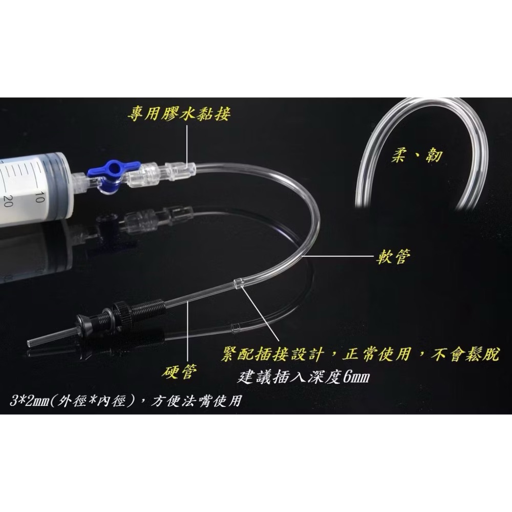 補胎液注射針筒組 無內胎補胎液抽取針筒-進化單車-細節圖2