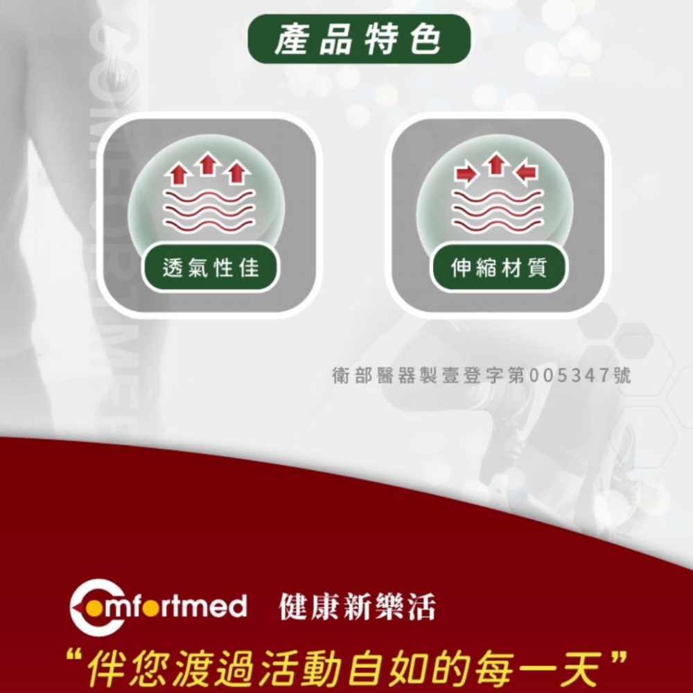 Comfortmed 展開式透氣護腕-細節圖3