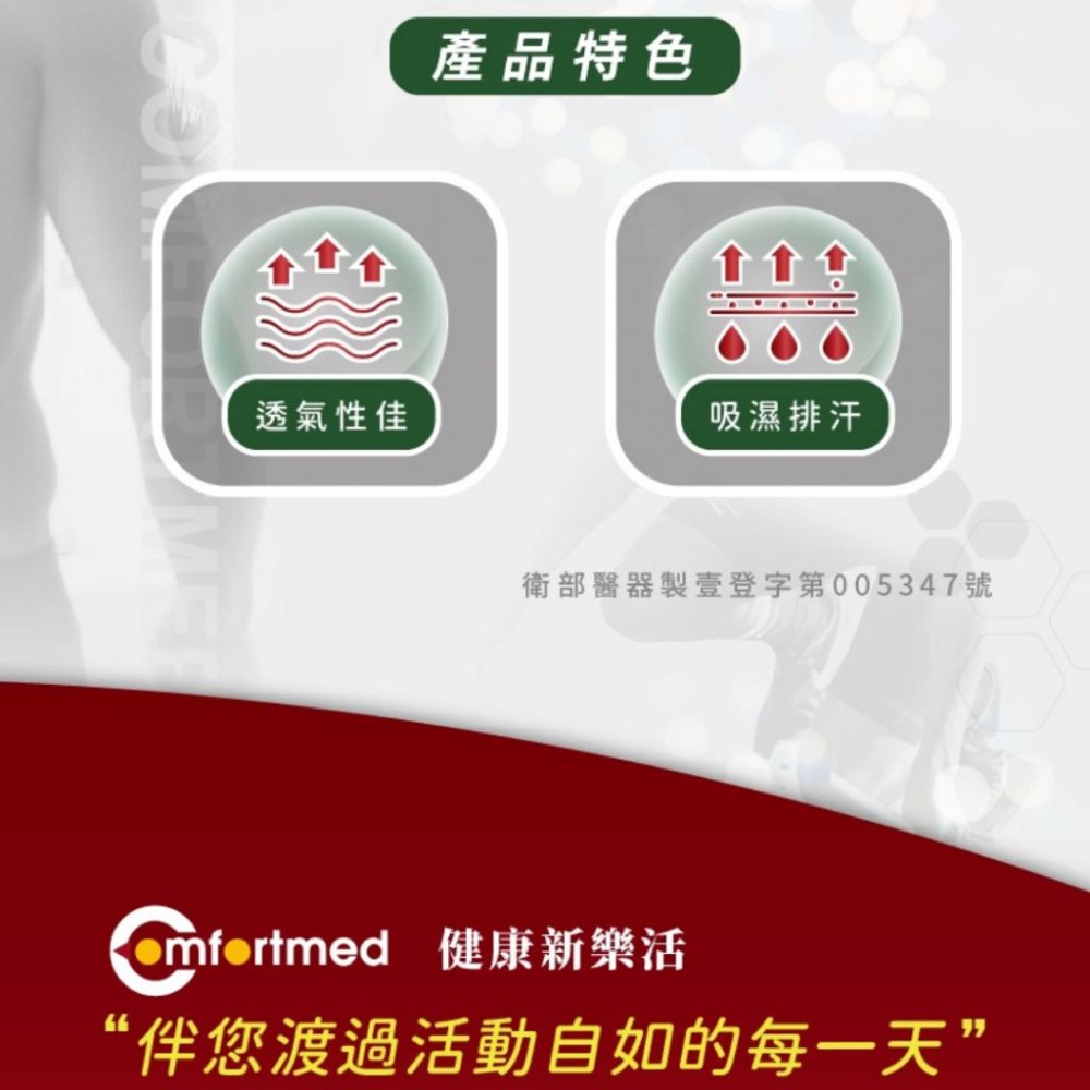 Comfortmed 吸濕排汗型護腕-細節圖3