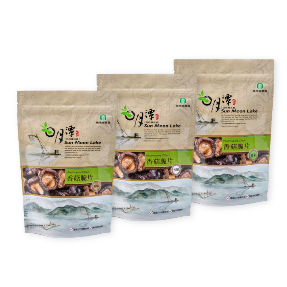 魚池鄉農會 香菇脆片 (原味/黑胡椒/芥末) 90g/包-細節圖2