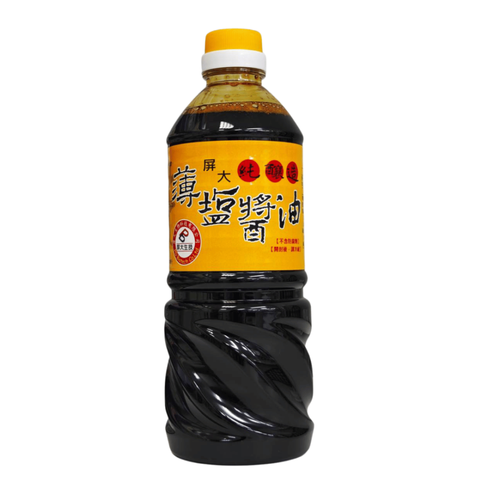 屏科大薄鹽醬油710ml 純釀造-細節圖2