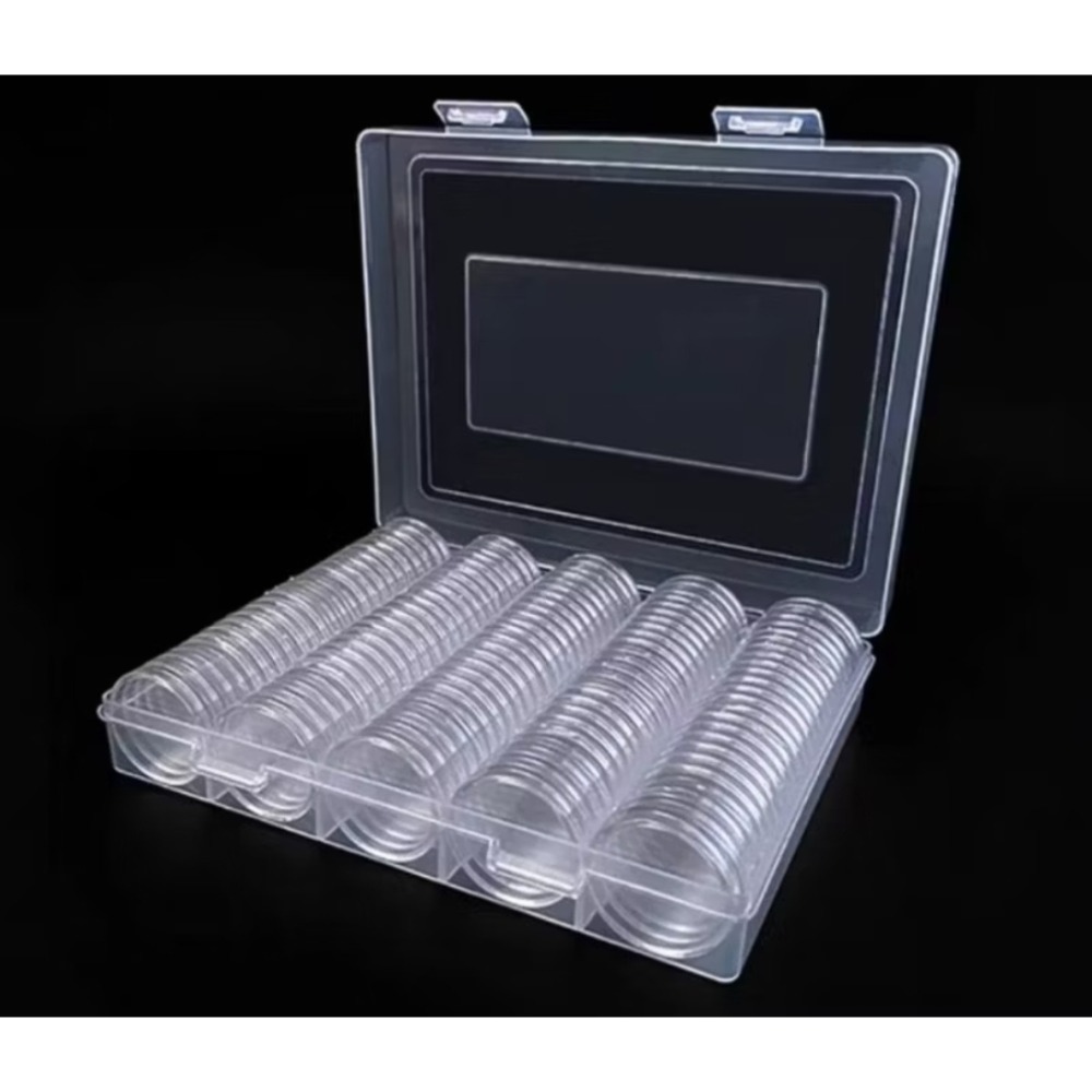 （現貨）記念幣30mm120個圓盒+120個內墊+收納盒.加量不加價1組159元-細節圖5