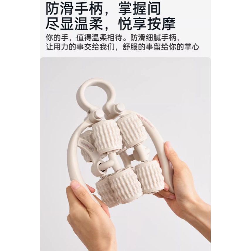 腿部按摩器 環形夾小腿滾輪 腿部肌肉放鬆瘦腿神器 多功能滾輪泡棉軸-細節圖9