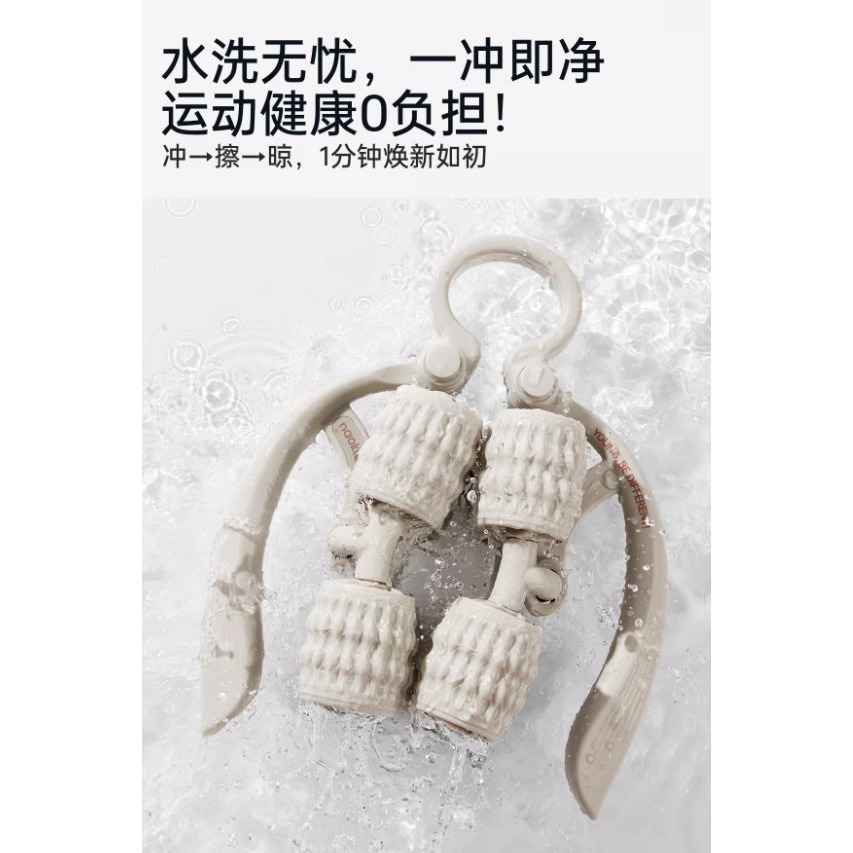 腿部按摩器 環形夾小腿滾輪 腿部肌肉放鬆瘦腿神器 多功能滾輪泡棉軸-細節圖10