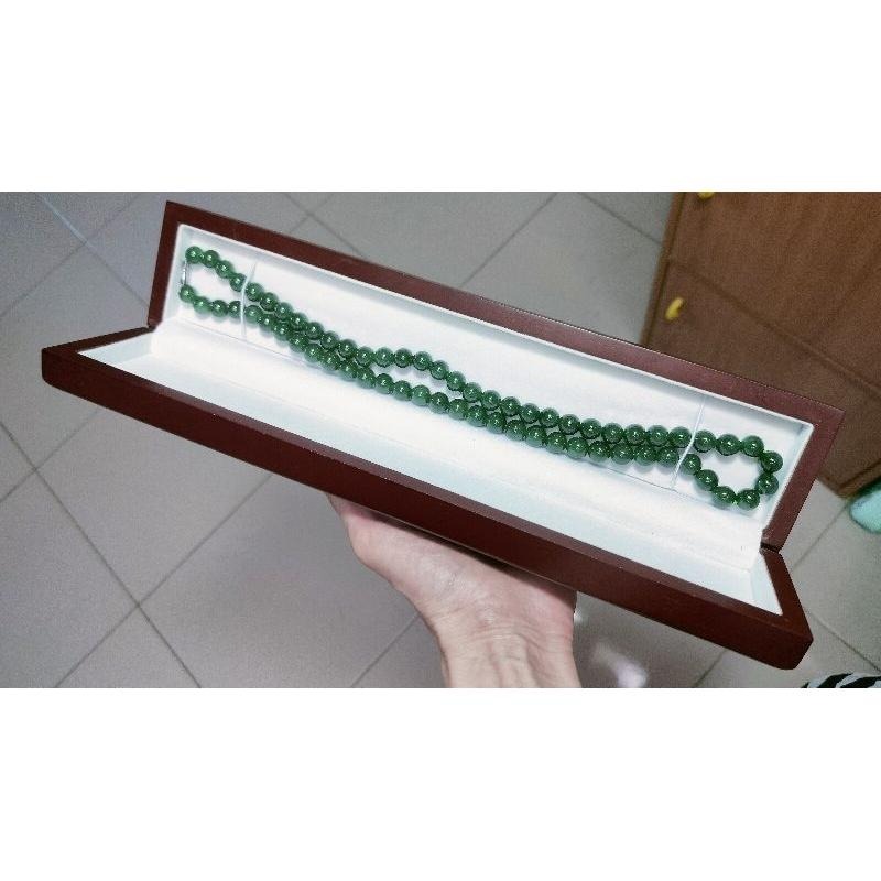 64顆9.7mm滿綠翠綠翡翠 玉珠 項鍊 -V007002__湧翠坊A貨 緬甸翡翠 項鍊 -附證書-細節圖8