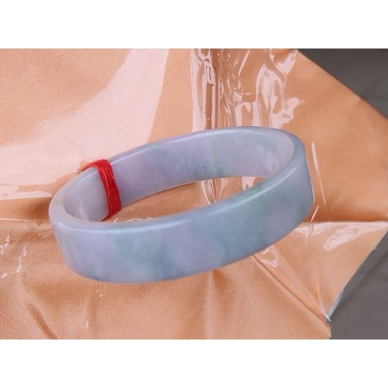 膠感起光粉紫飄蘋果綠春彩玉鐲 手鐲-內徑約53.6mm__A088019-湧翠坊天然老坑A貨緬甸翡翠手鐲-附證書-細節圖3