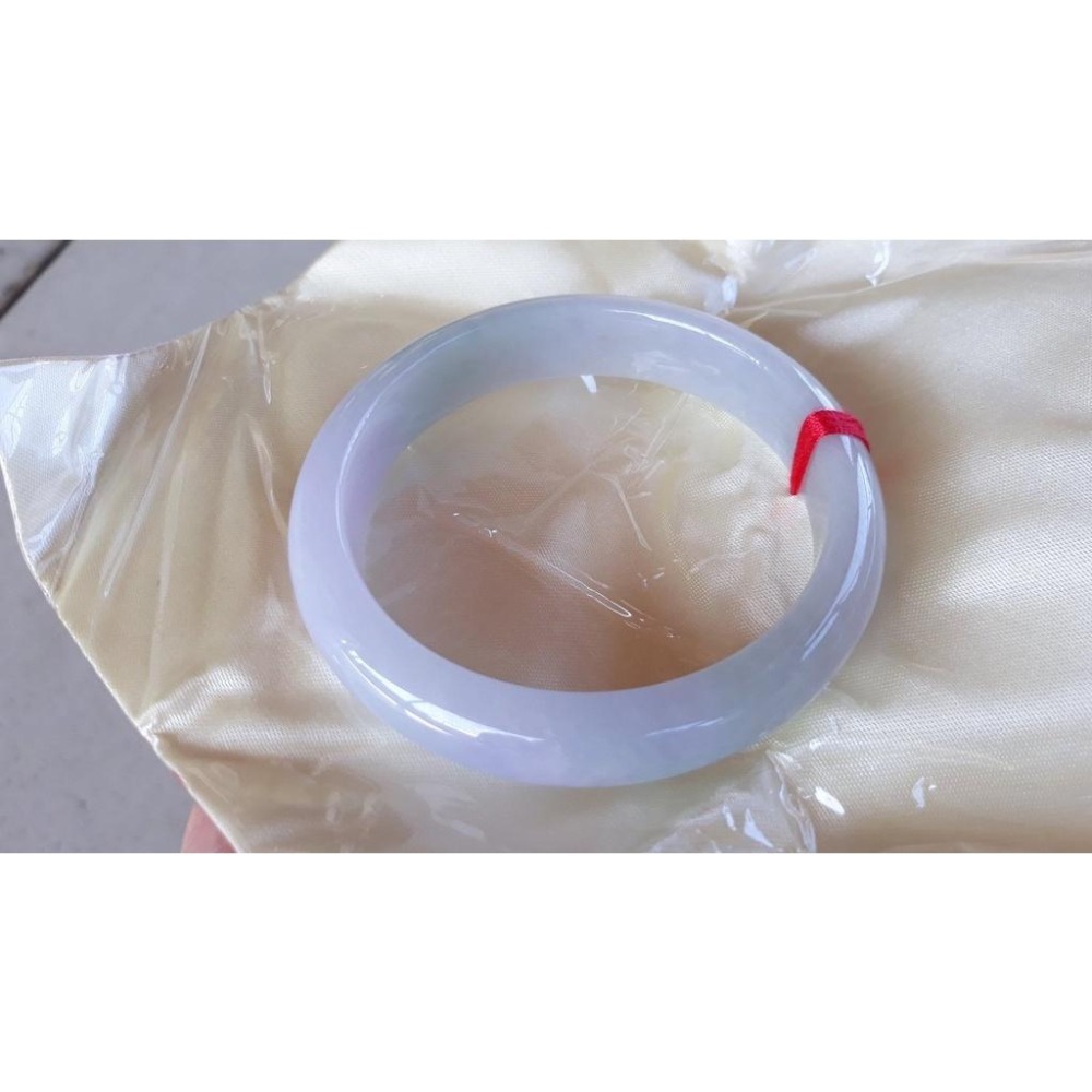 高水頭玉質細膩艷紫羅蘭帶陽綠春彩翡翠玉鐲手鐲-內徑約56.2mm-A099001-天然老坑A貨緬甸翡翠-附證書-細節圖4