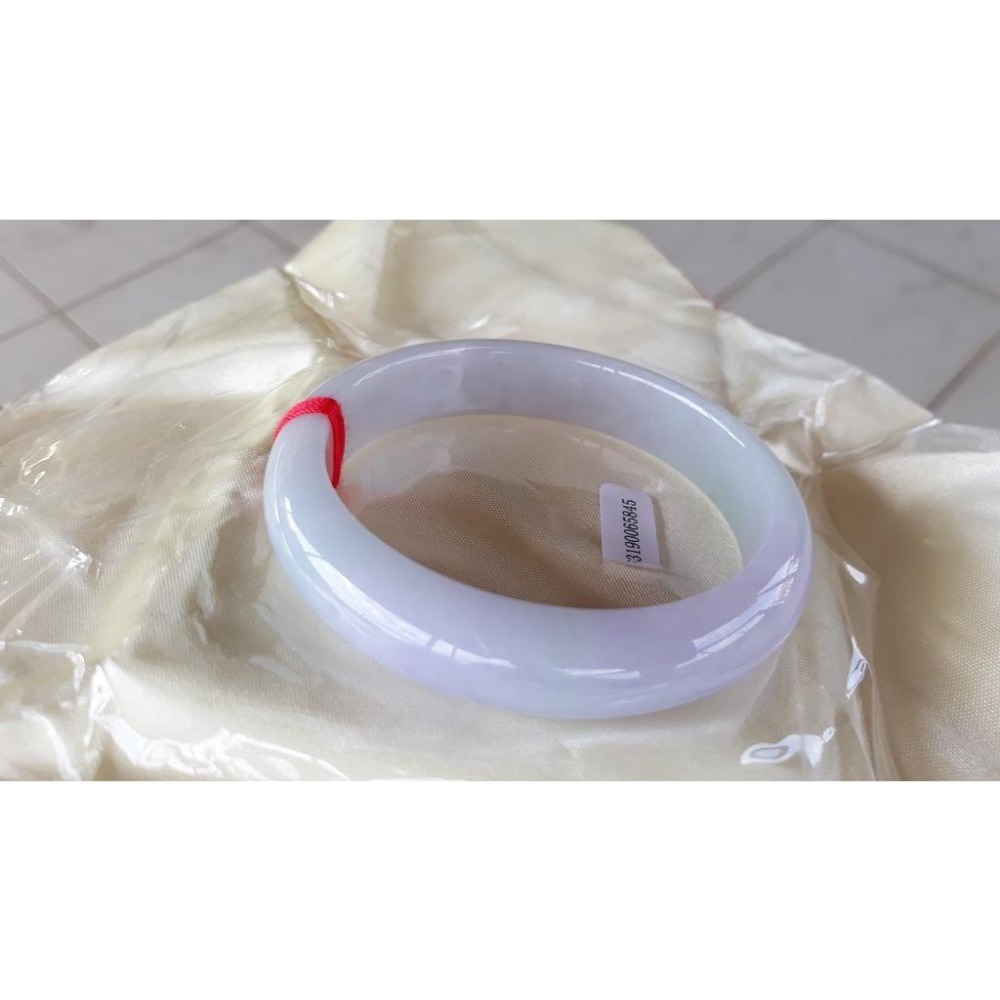 高水頭玉質細膩艷紫羅蘭帶陽綠春彩翡翠玉鐲手鐲-內徑約56.2mm-A099001-天然老坑A貨緬甸翡翠-附證書-細節圖6