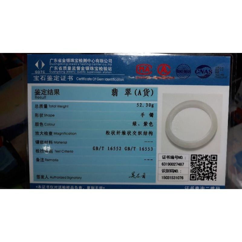 慶祝母親節，全賣場九折玉質細膩微透光冰亮春彩玉鐲手鐲-內徑約55.8mm-A033006-湧翠坊天然老坑A貨緬甸翡翠手鐲-細節圖9