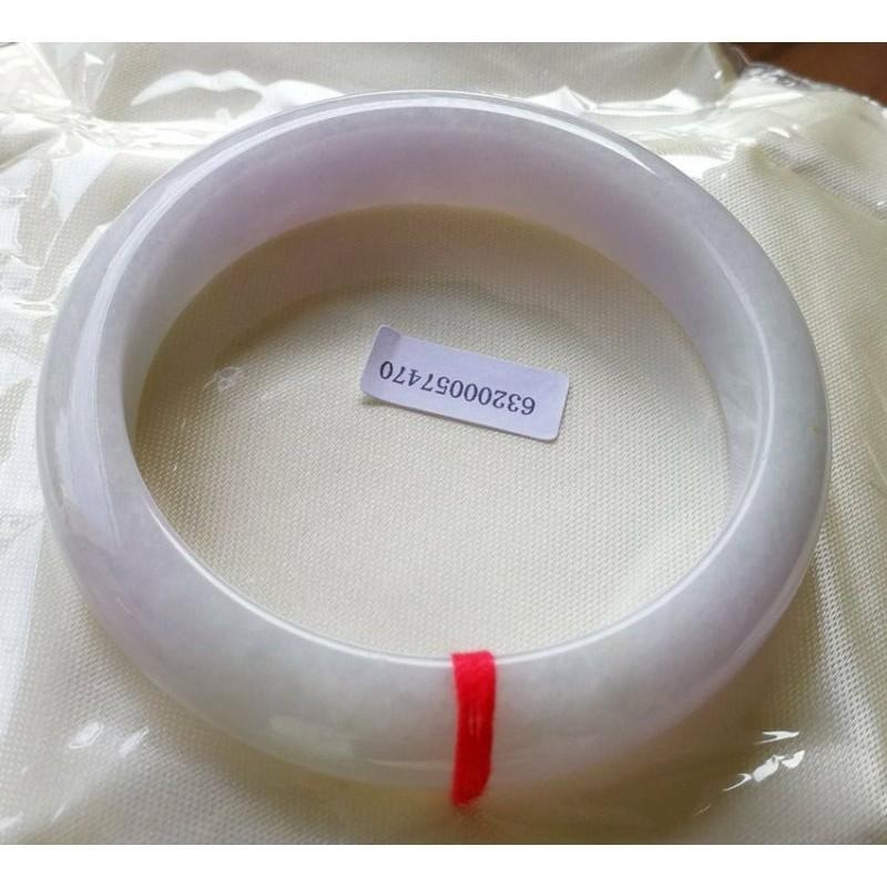 紫羅蘭秀氣翡翠 玉鐲 手鐲-內徑約55.6mm__A033008-湧翠坊天然老坑A貨緬甸翡翠手鐲-附證書-細節圖3