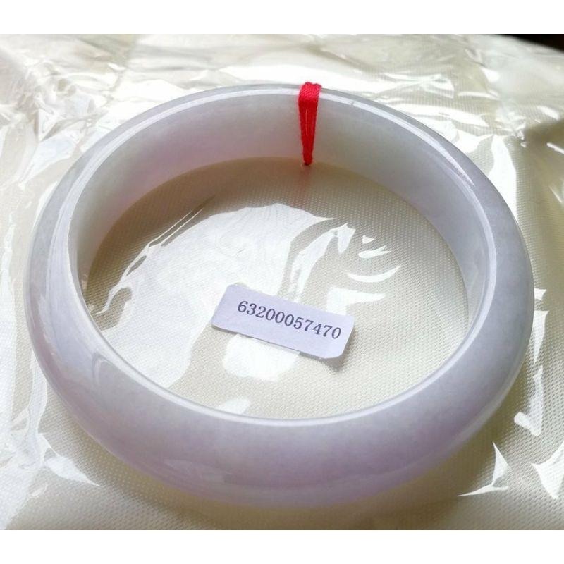 紫羅蘭秀氣翡翠 玉鐲 手鐲-內徑約55.6mm__A033008-湧翠坊天然老坑A貨緬甸翡翠手鐲-附證書-細節圖4