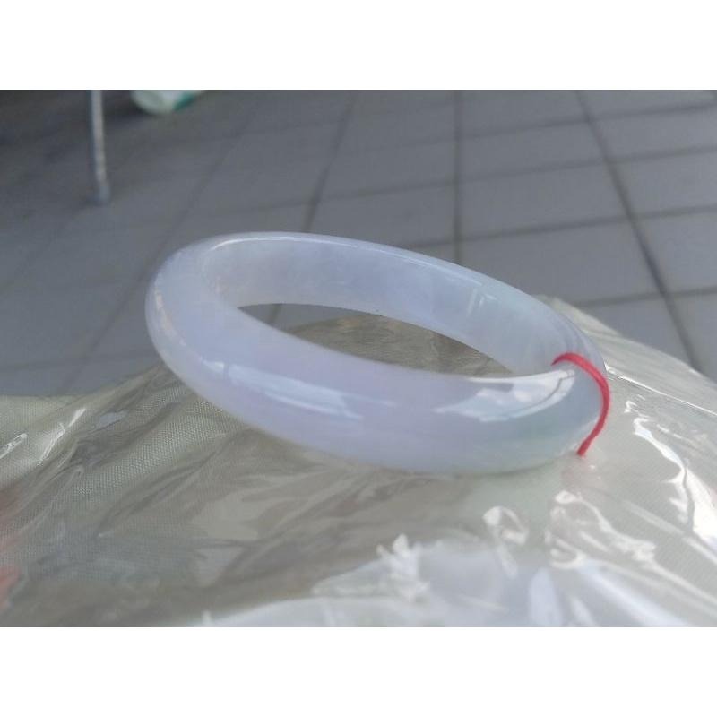 紫羅蘭秀氣翡翠 玉鐲 手鐲-內徑約55.6mm__A033008-湧翠坊天然老坑A貨緬甸翡翠手鐲-附證書-細節圖5