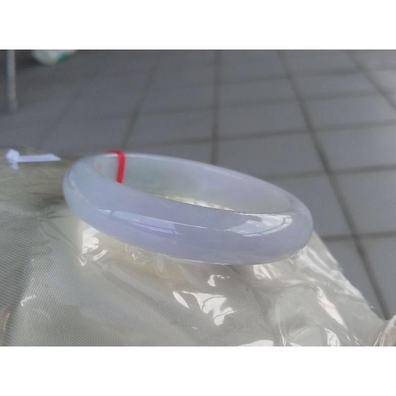 紫羅蘭秀氣翡翠 玉鐲 手鐲-內徑約55.6mm__A033008-湧翠坊天然老坑A貨緬甸翡翠手鐲-附證書-細節圖8