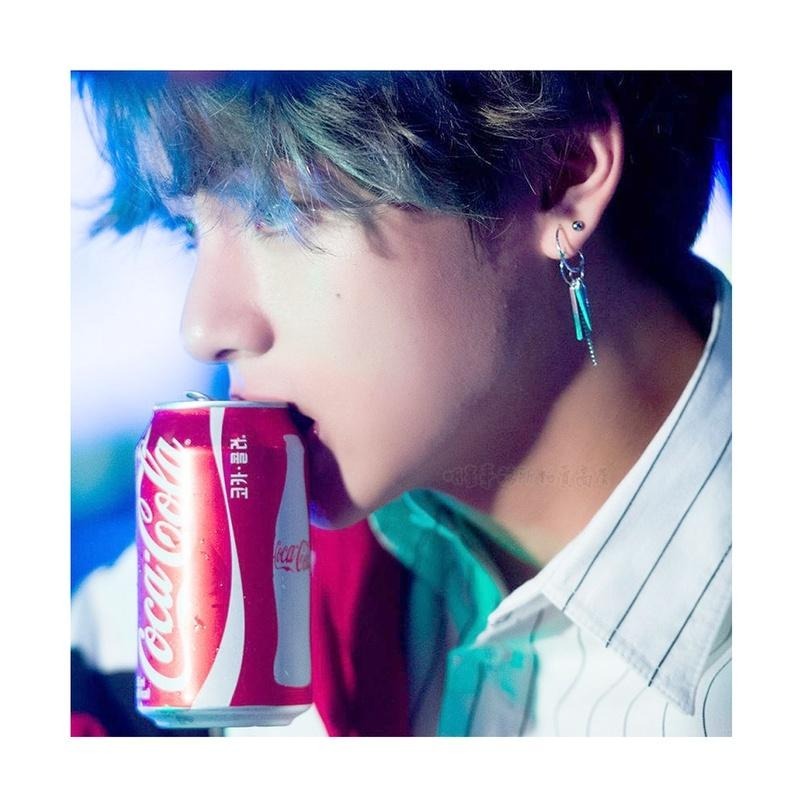 韓國代購 ASMAMA正品 防彈少年團 BTS V 金泰亨 同款 正韓耳環 泰亨同款圓錐鏈條耳環 耳夾式耳環-細節圖3