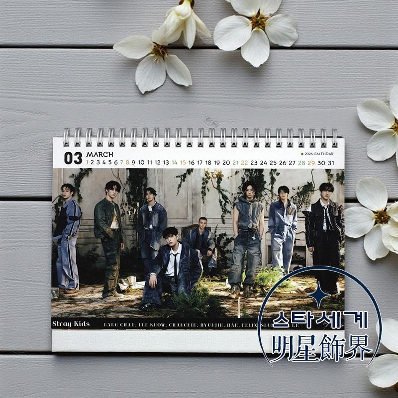 韓國桌曆 SKZ Stray Kids 2026~2027 年曆 鉉辰 Lee Know Felix HAN-細節圖3