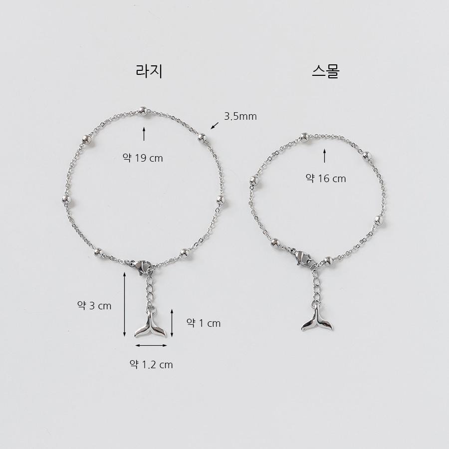 韓國手鍊 ASMAMA 防彈少年團 BTS 閔玧其 SUGA 同款 鯨魚尾 手鍊 手鏈 玧其同款鯨魚尾手鍊-細節圖9