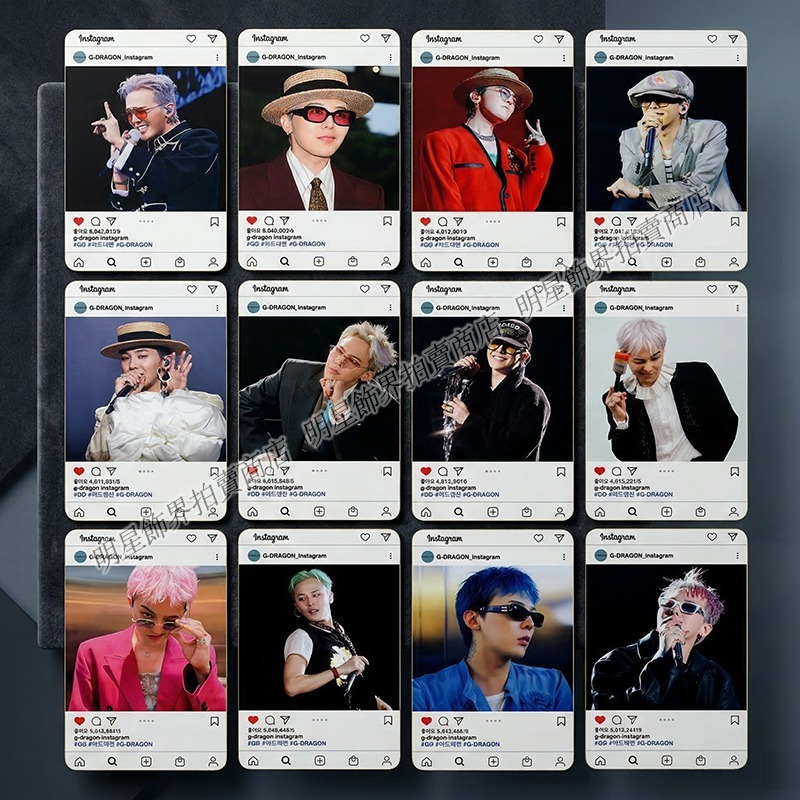 韓國代購 BIG BANG G-Dragon 權志龍 GD IG小卡30張+照片小卡30張 BIGBANG-細節圖5