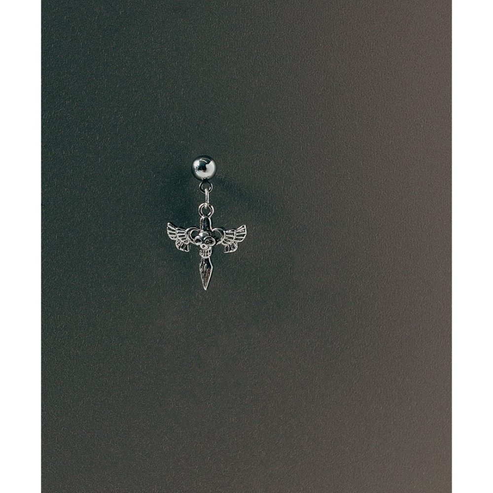韓國代購 ASMAMA正品 TOMORROW X TOGETHER TXT TAEHYU 同款天使之翼鈦鋼耳環-細節圖6