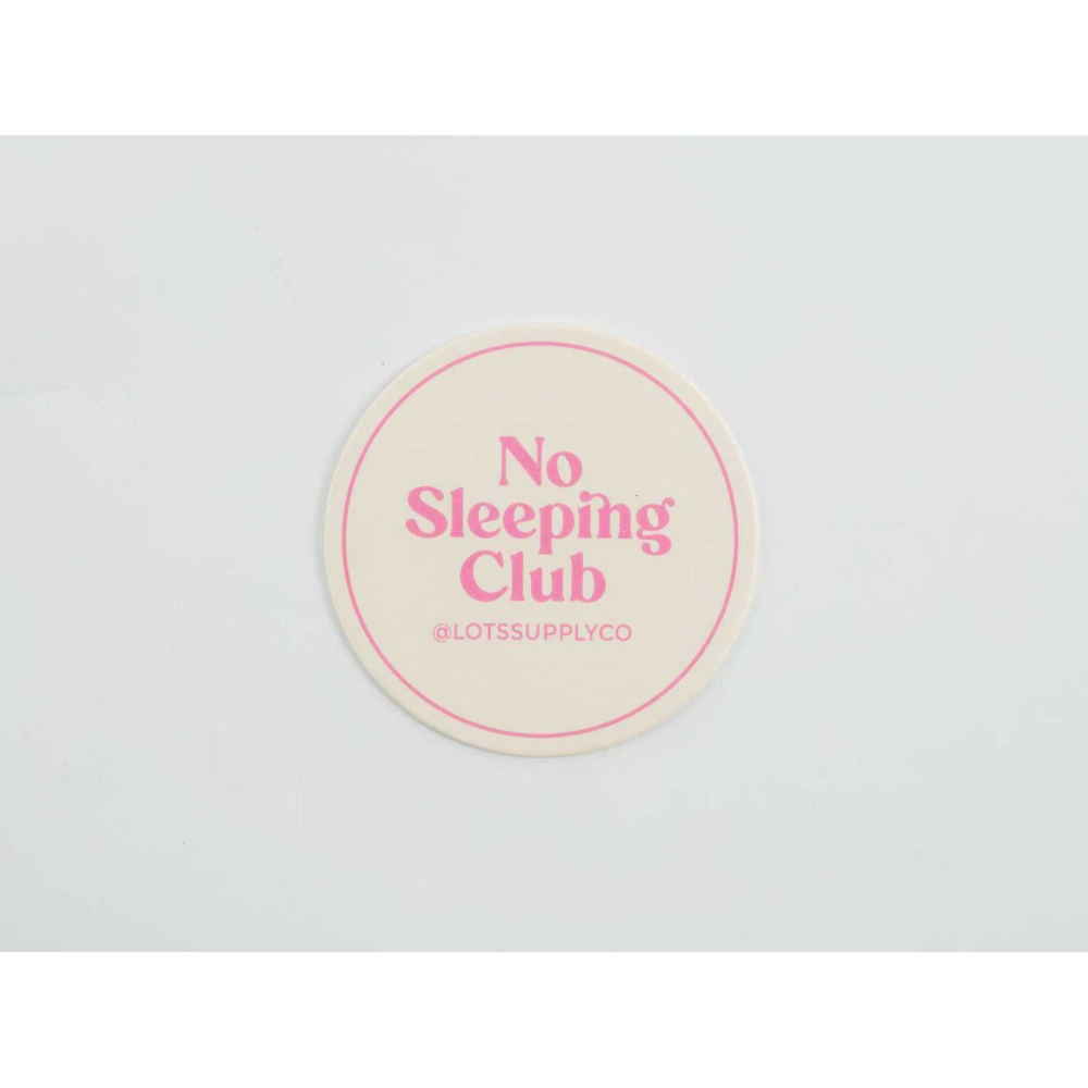 LOTSSUPPLYCO.No sleeping club 杯墊-細節圖2