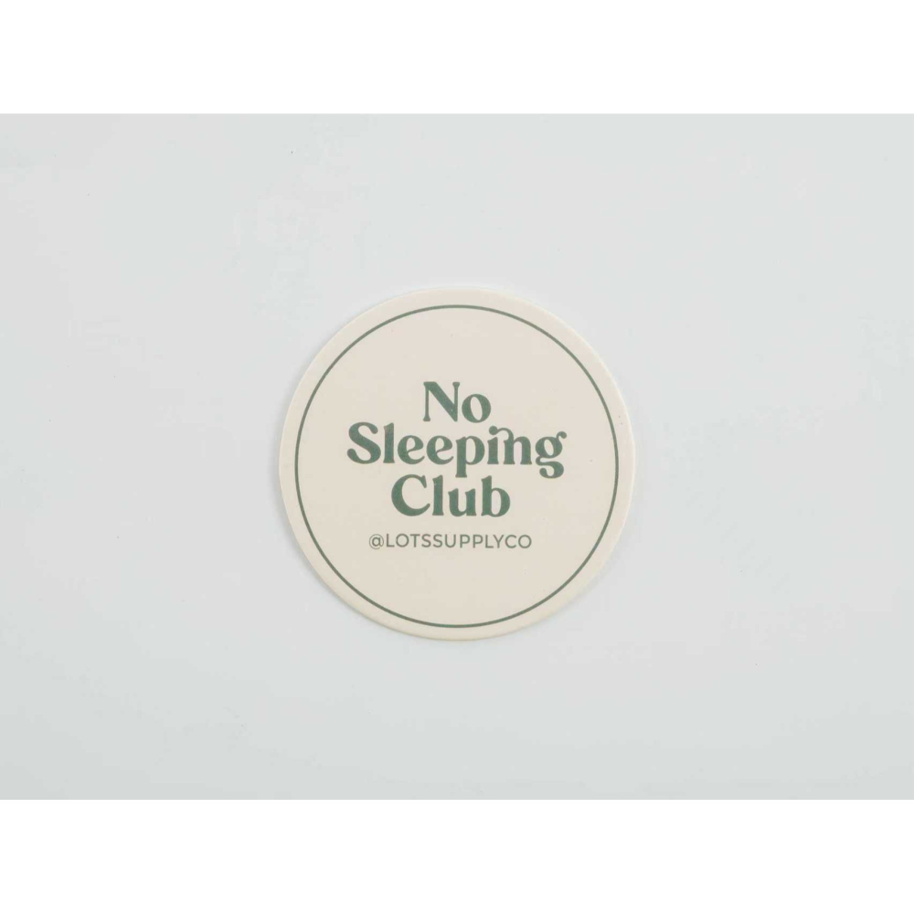 LOTSSUPPLYCO.No sleeping club 杯墊-細節圖3
