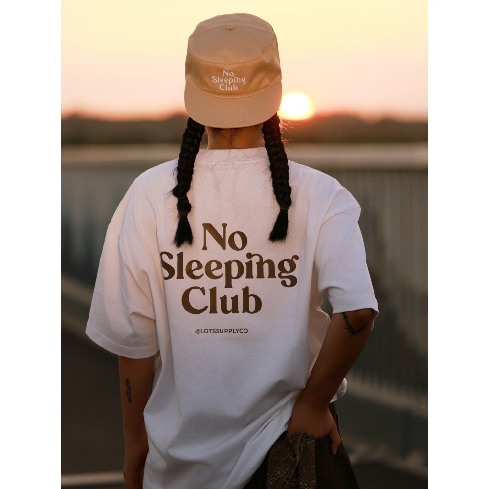 LOTSSUPPLYCO.No sleeping club(短袖,白)-細節圖4