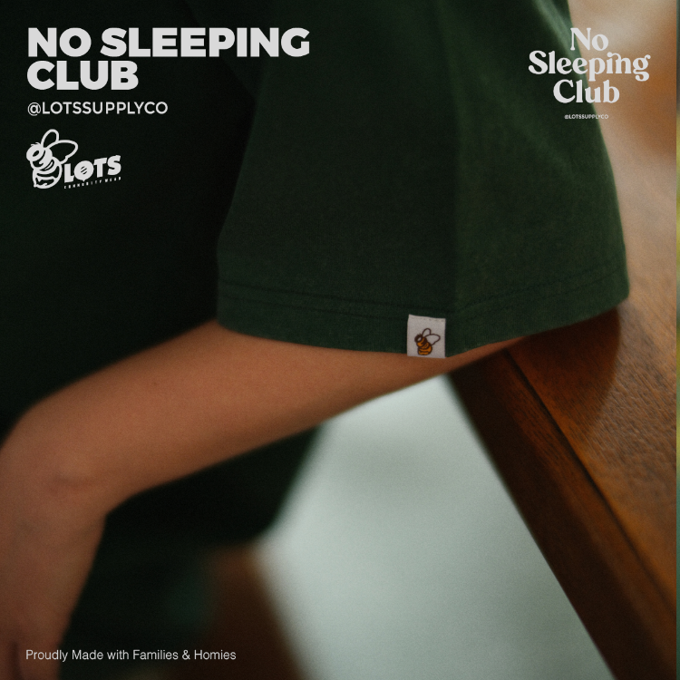 LOTSSUPPLYCO.No sleeping club(短袖,綠)-細節圖3