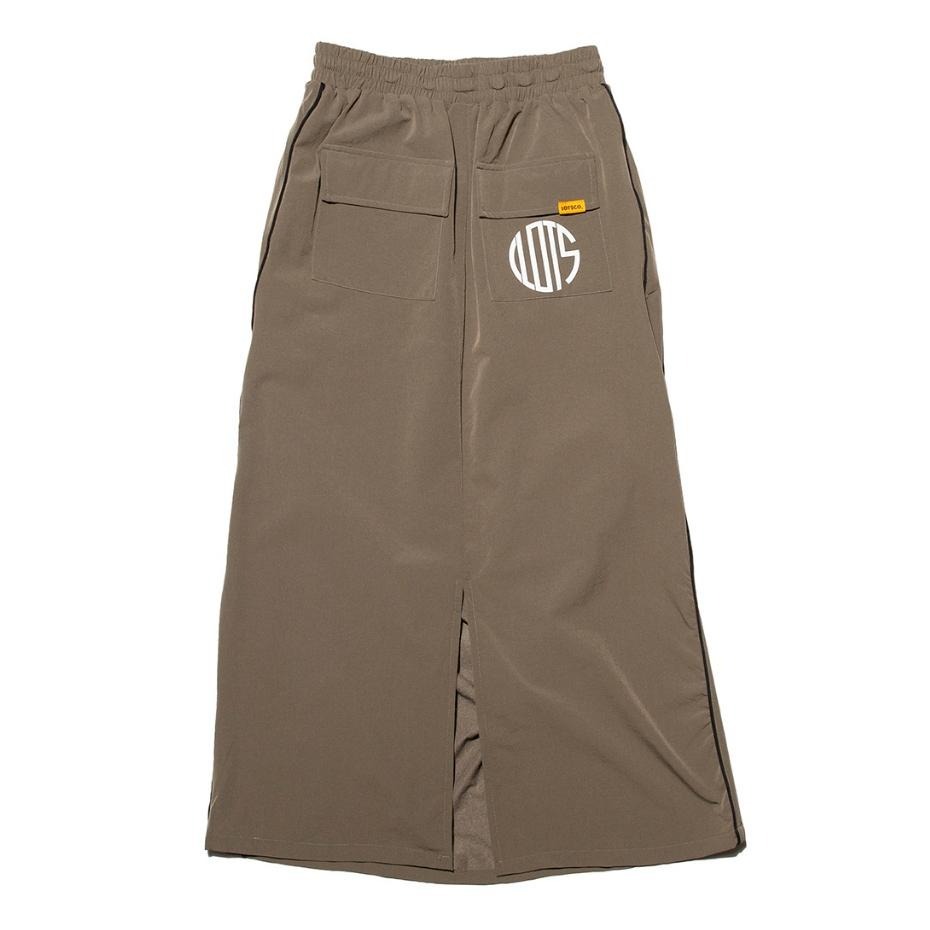 LOTSSUPPLYCO. Wings Skirt-Olive/橄欖綠/女生長裙-細節圖2
