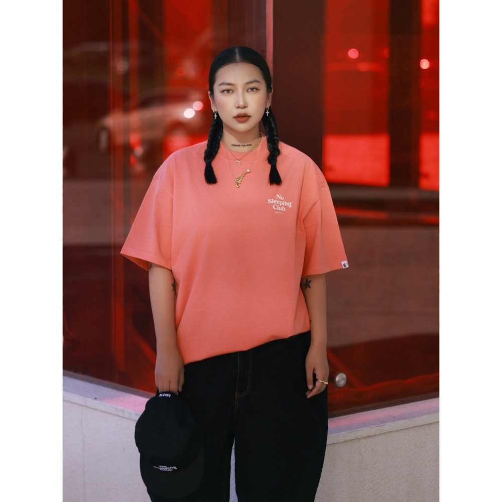 LOTSSUPPLYCO.No sleeping club(短袖,桃粉)-細節圖2