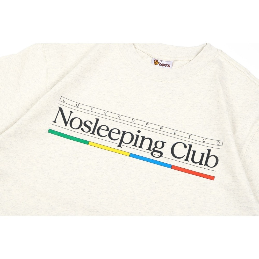 LOTSSUPPLYCO.No sleeping club(短袖,燕麥色)-細節圖10