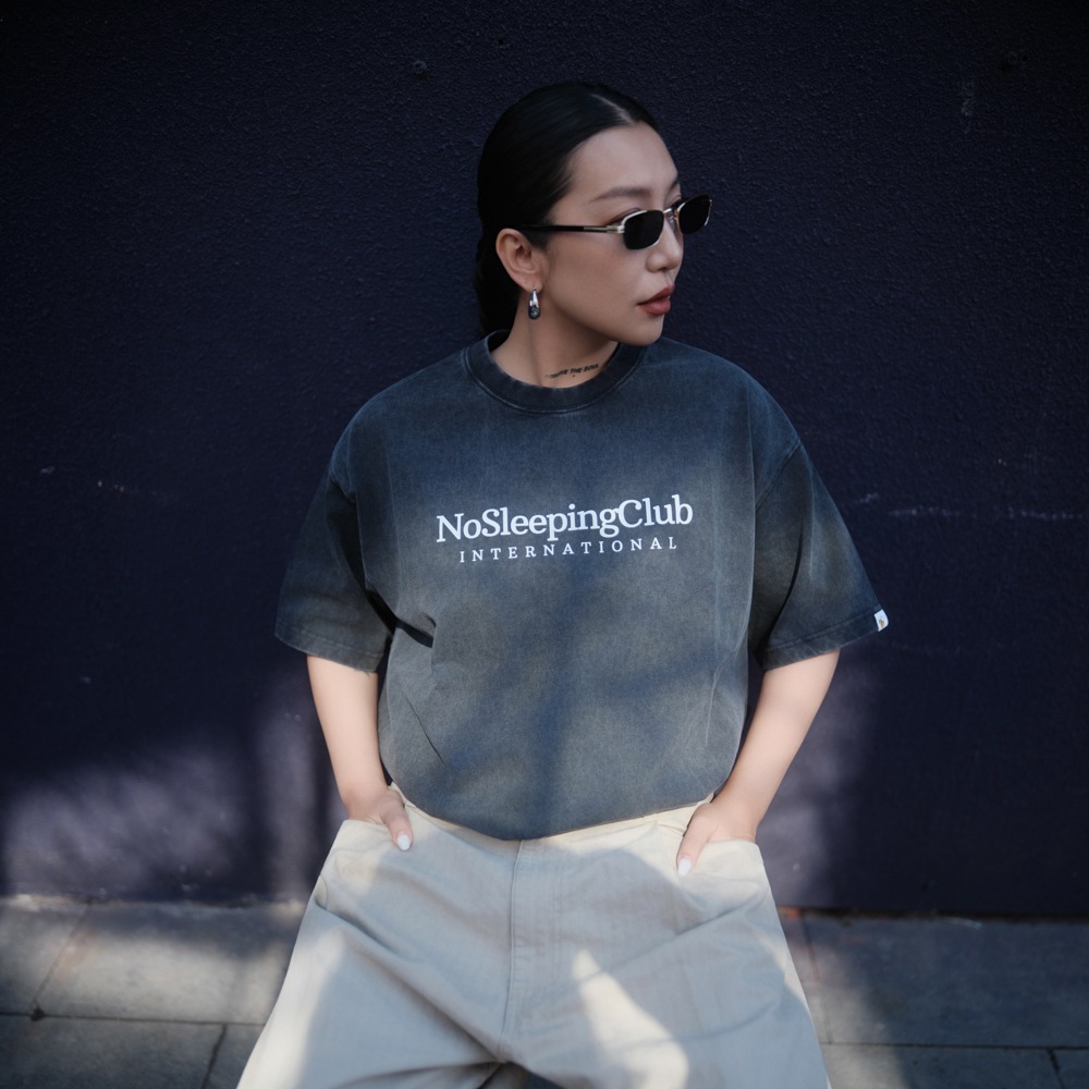 LOTSSUPPLYCO.No sleeping club(短袖,水洗黑)-細節圖4