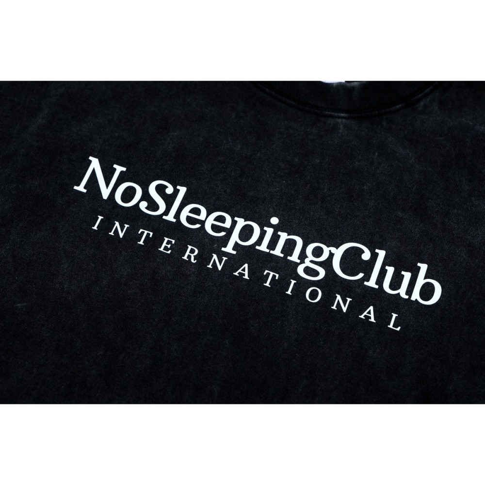 LOTSSUPPLYCO.No sleeping club(短袖,水洗黑)-細節圖10