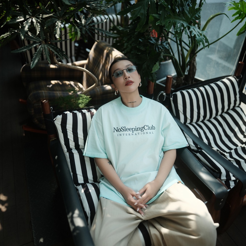 LOTSSUPPLYCO.No sleeping club(短袖,水洗藍)-細節圖3