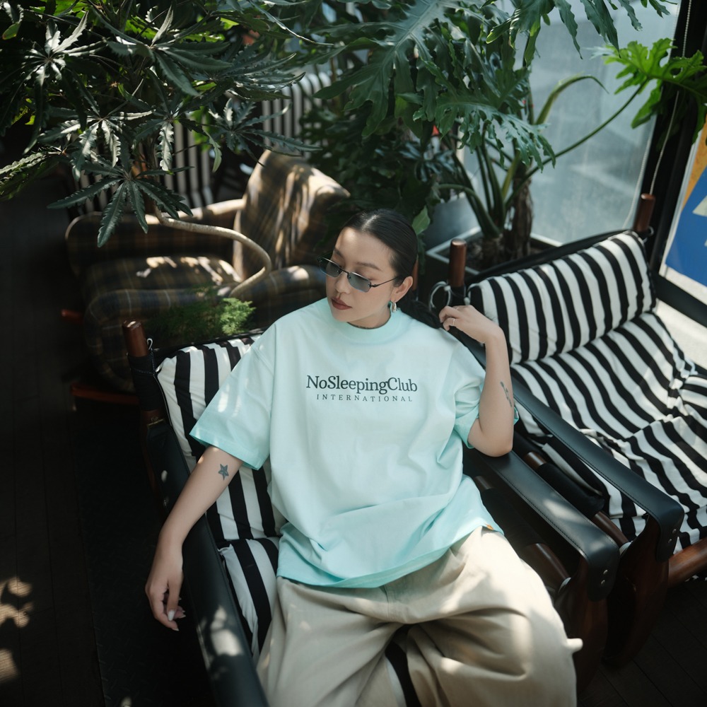LOTSSUPPLYCO.No sleeping club(短袖,水洗藍)-細節圖4