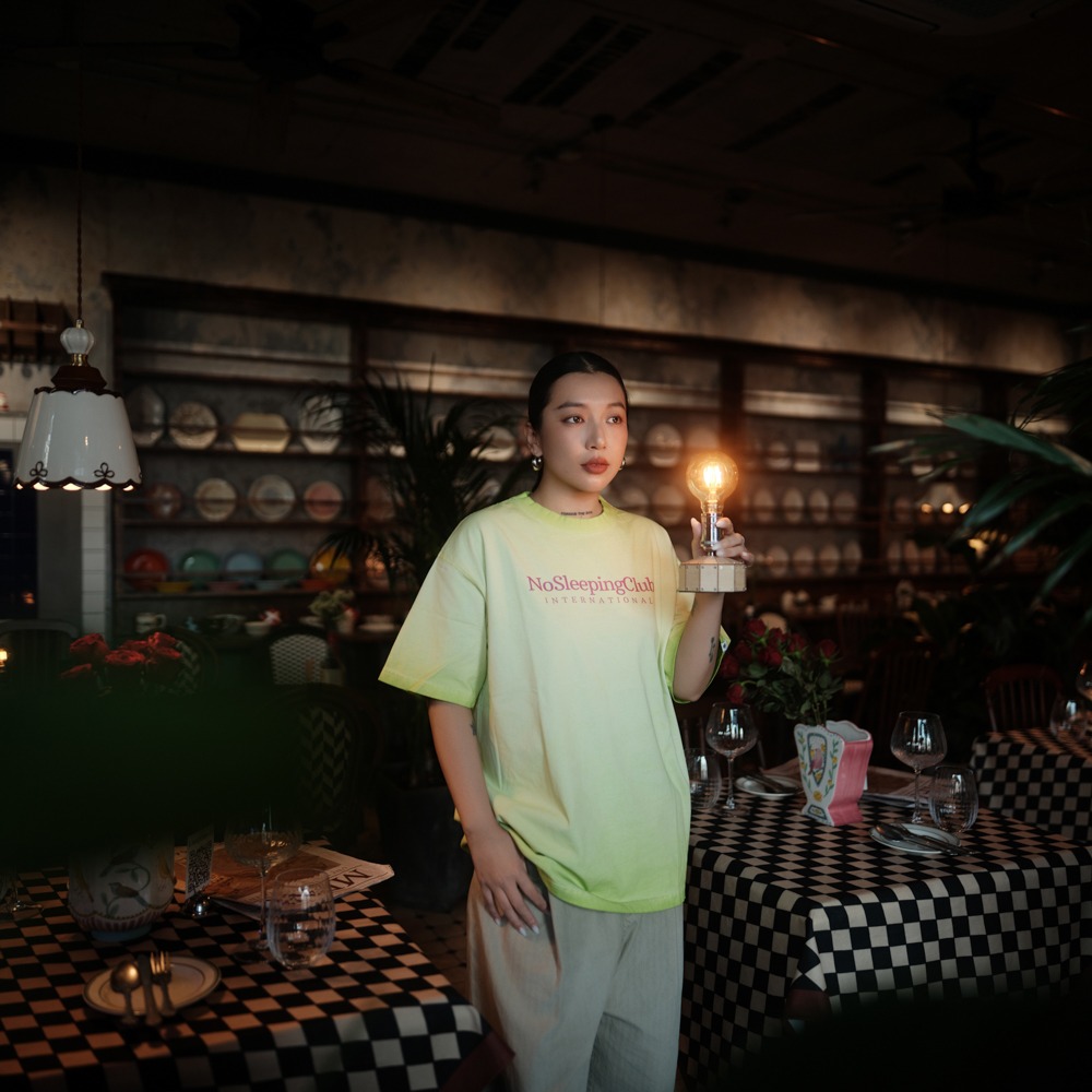 LOTSSUPPLYCO.No sleeping club(短袖,水洗綠)-細節圖2