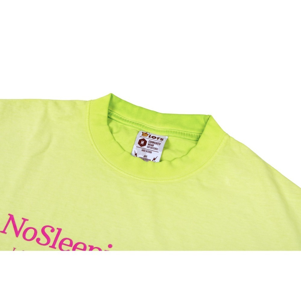 LOTSSUPPLYCO.No sleeping club(短袖,水洗綠)-細節圖8