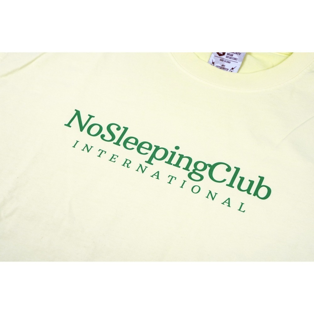 LOTSSUPPLYCO.No sleeping club(短袖,水洗淺黃)-細節圖9