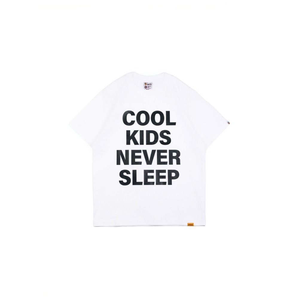 LOTSSUPPLYCO. COOL KIDS NEVER SLEEP(短袖,白色)-細節圖6