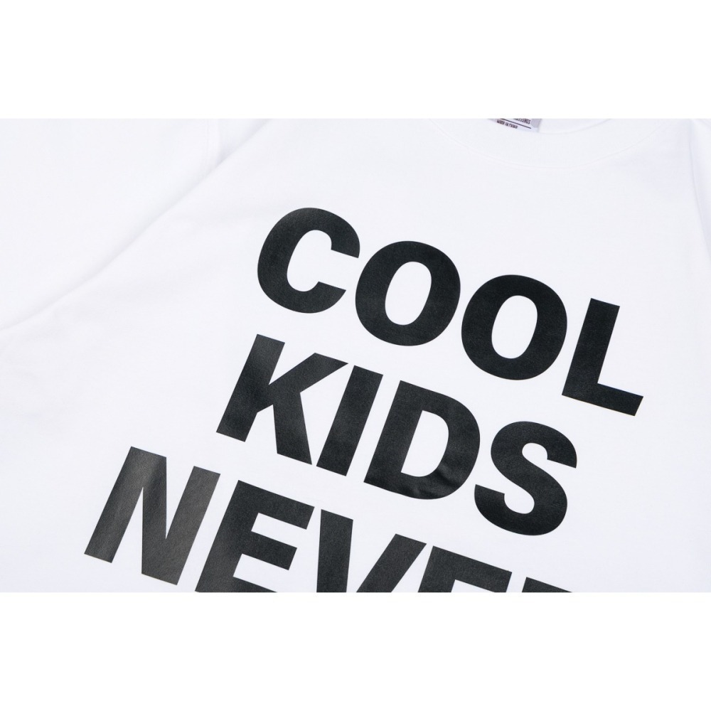 LOTSSUPPLYCO. COOL KIDS NEVER SLEEP(短袖,白色)-細節圖10