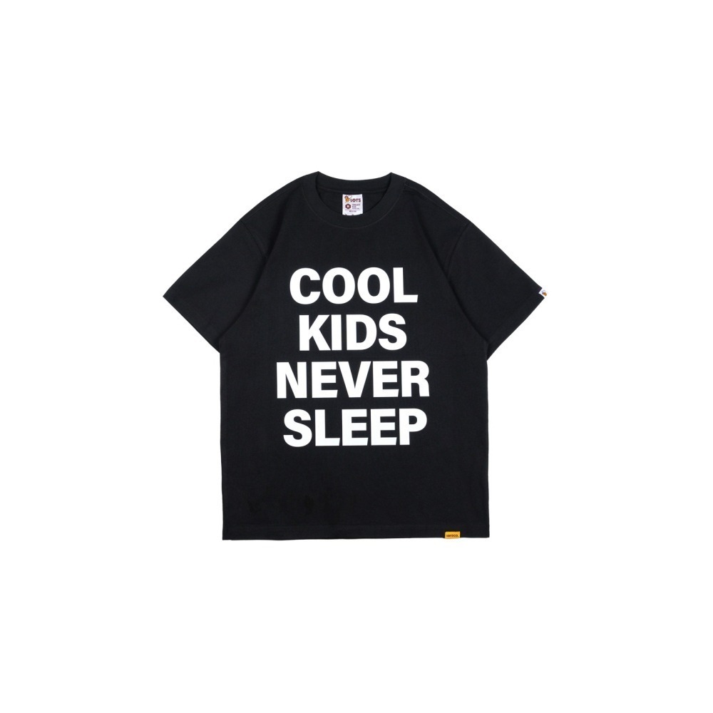 LOTSSUPPLYCO. COOL KIDS NEVER SLEEP(短袖,黑色)-細節圖4