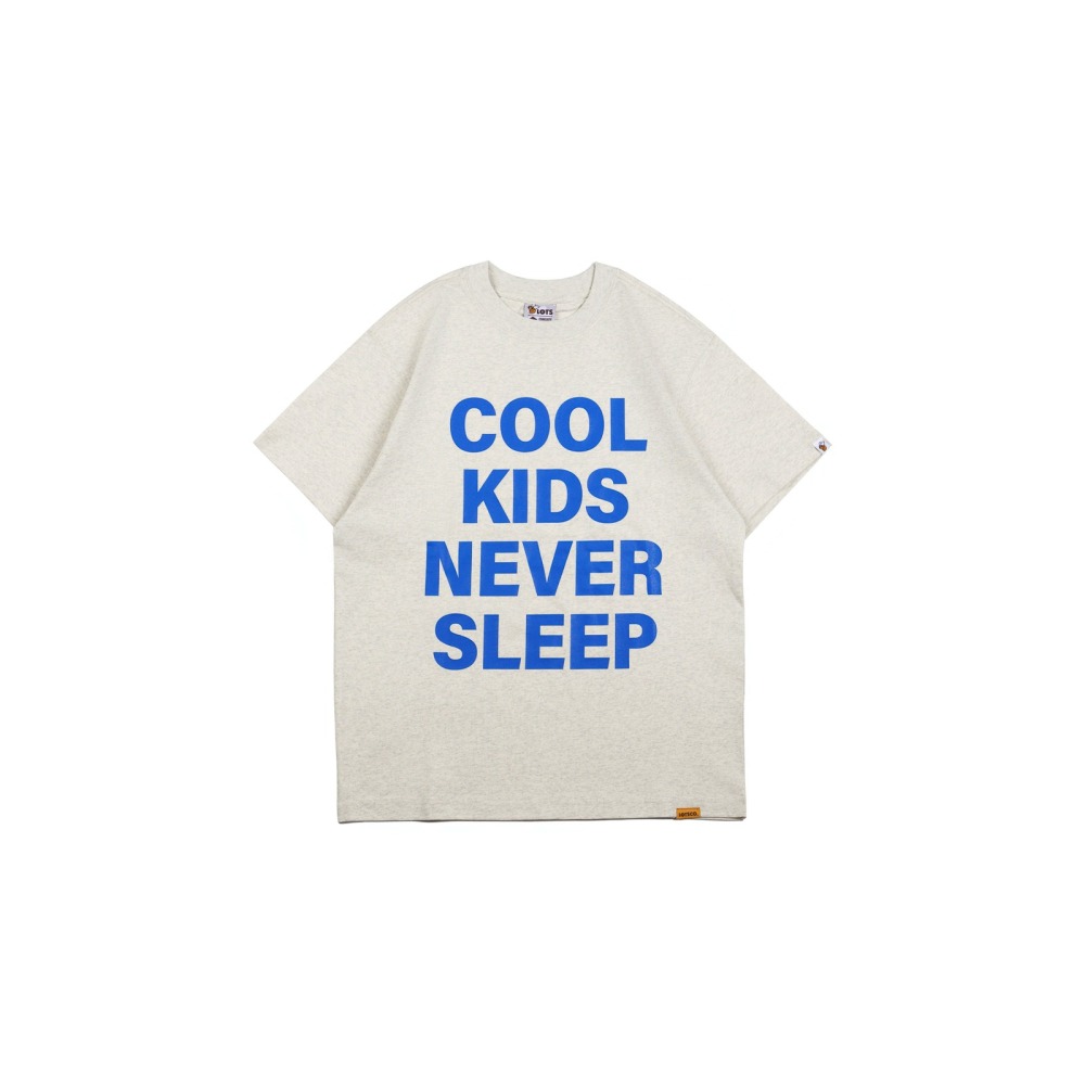 LOTSSUPPLYCO. COOL KIDS NEVER SLEEP(短袖,燕麥色)-細節圖9