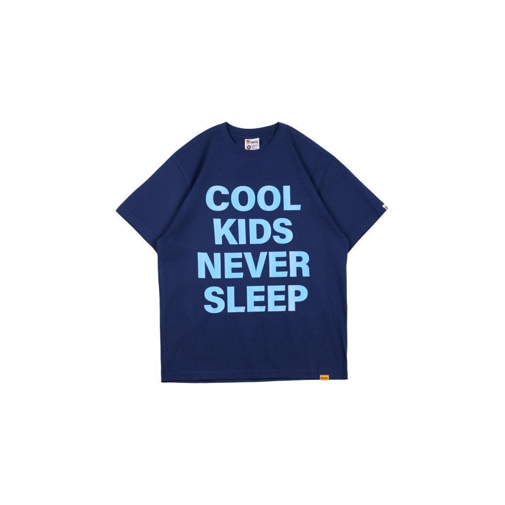 LOTSSUPPLYCO. COOL KIDS NEVER SLEEP(短袖,深藍)-細節圖6