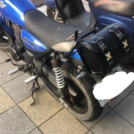 尾包 掛包 邊包 側包 機車包 復古 馬鞍包 馬鞍袋 檔車 哈雷 cb350 rebel 勁 側包 機車包 通用 尾箱-細節圖6