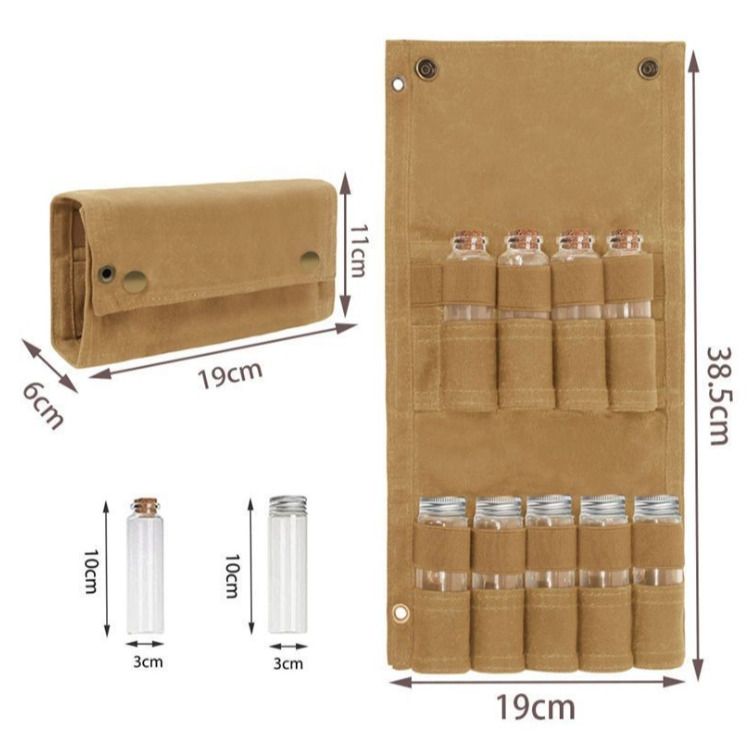 户外 露營 調味瓶收納包 燒烤調味瓶組合包 瓶瓶罐罐收納包 野外-細節圖2