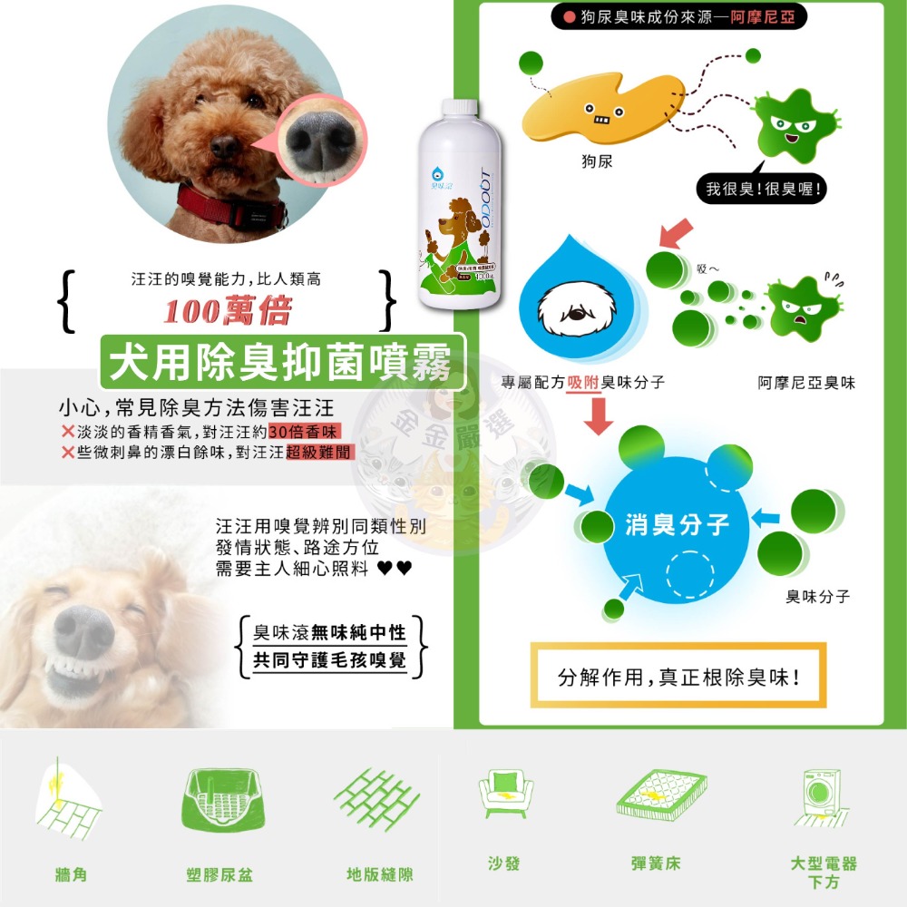 金金嚴選   臭味滾全系列  犬貓地板清潔 犬貓除臭噴霧 犬貓食器洗滌 犬貓布類清洗  犬貓尿漬清除-細節圖5