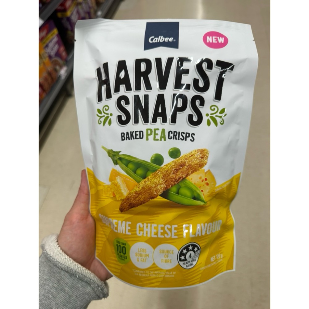超人氣🇦🇺澳洲代購HARVEST SNAPS零食 豌豆酥系列｜原味/芥末/辣味/起司/醋酸-規格圖5