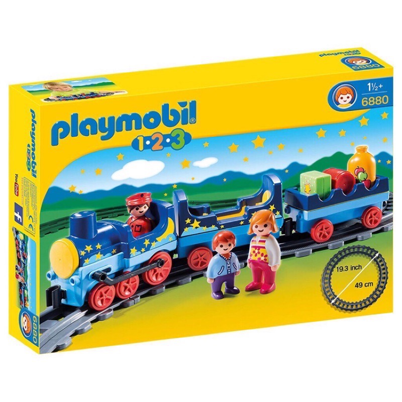 全新 絕版 摩比 playmobil 6880 123 night train with track 星空火車🌃-細節圖5