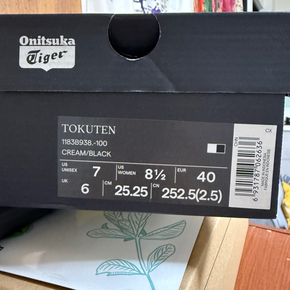 全新轉賣- 鬼塚虎德訓鞋TOKUTEN黑爪金尾US7-細節圖4